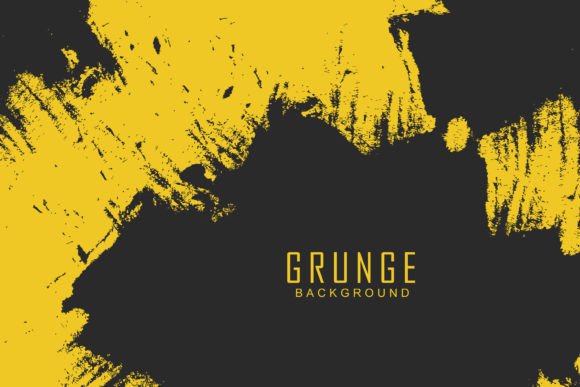 Abstract Yellow and Black Color Grunge: A Design Powerhouse