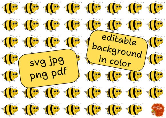 Bee Background in Color 2: Elevate Your Creative Projects