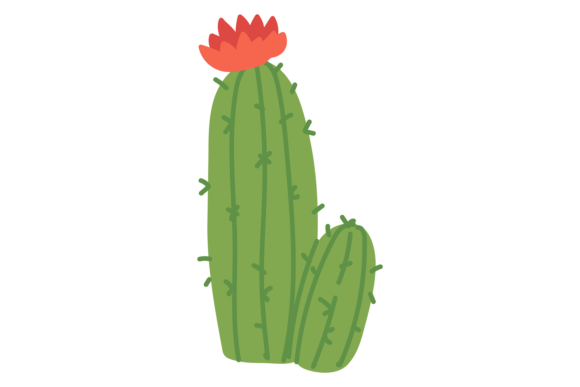 Blooming Cactus Color Icon: The Exotic Succulent Font