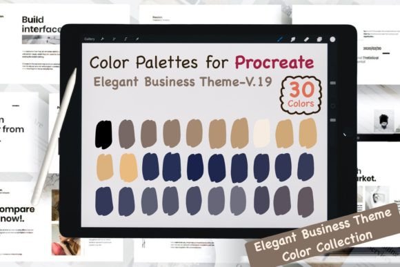 Elevate Your Projects with Procreate Color Palettes-Elegant Biz V19