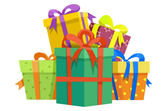 Gift Pile Icon: The Color Present Box Bunch for Designers