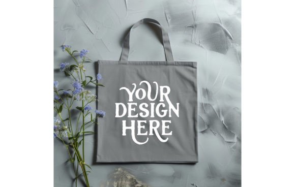 Grey Tote Bag Mockup: Your Go-To Design Asset