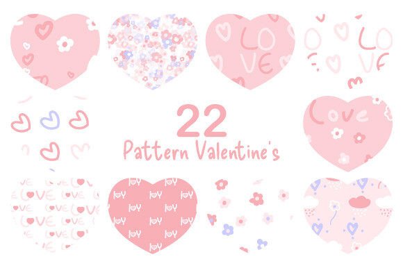 Pattern Valentine's Color Pastel2: Sweet Patterns for Creative Projects