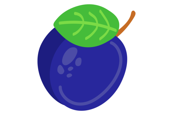 Plum Color Icon: The Ripe Garden Fruit Symbol for Visual Impact