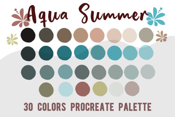 Procreate Color Palette Aqua Summer: Your All-in-One Color Solution