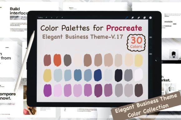 Procreate Color Palettes-Elegant Biz V17: Your Shortcut to Sophisticated Design