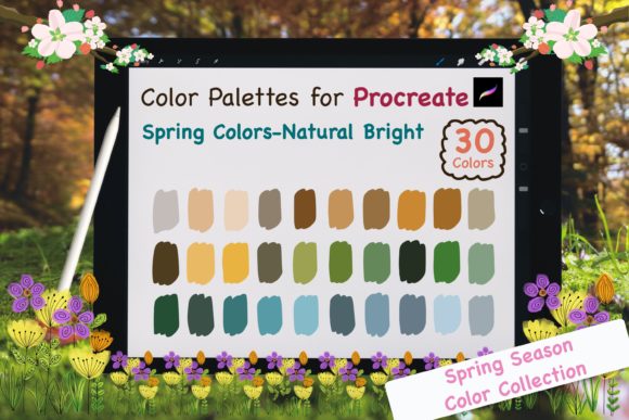 Procreate Color Palettes-SpringNaturalBr: Your Shortcut to Vibrant Artwork