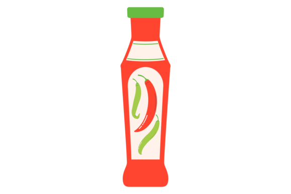 Red Spicy Sauce with Hot Peppers Color I: A Bold Design Choice