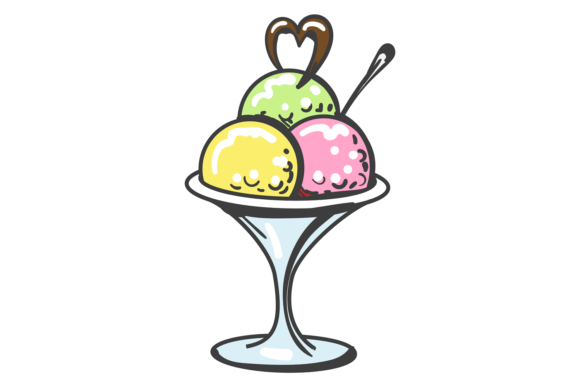 Sundae Glass Color Drawing: A Sweet Treat for Your Brand