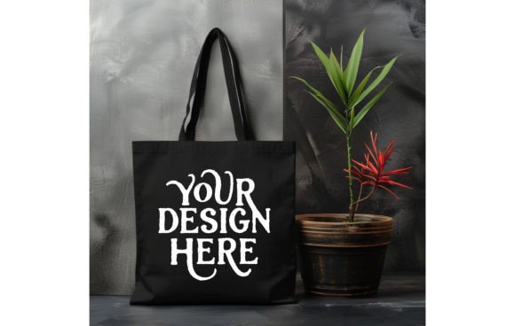 Tote Bag, color Black Mockup 13: A Designer's Essential Asset