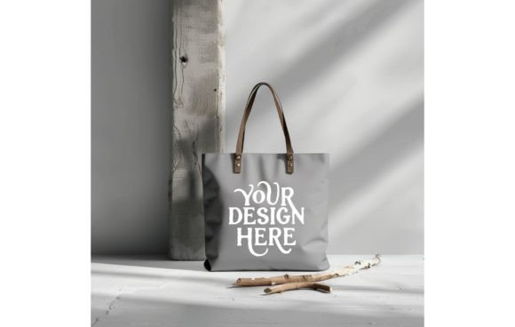 Tote Bag,Grey Color Mockup 10: Elevate Your Brand Presentation