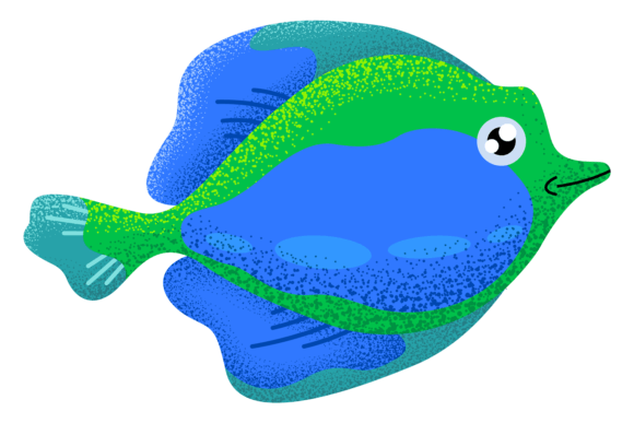 Understanding the Discus Fish Color Textured Icon Tropica Design