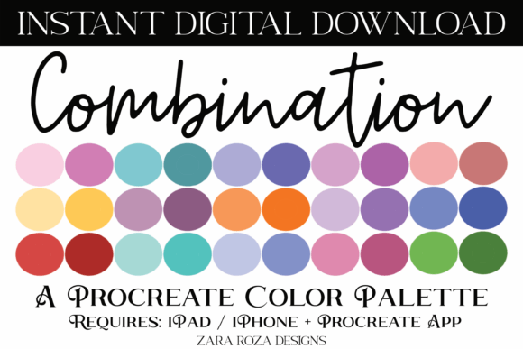 Unlocking Creative Versatility with the Combination Procreate Color Palette