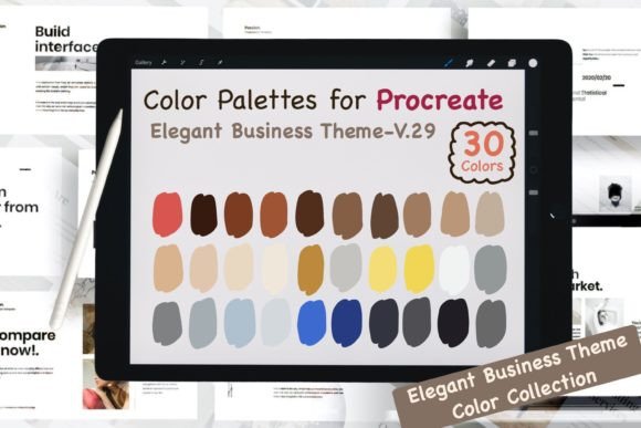 Unlocking Professional Color: Procreate Color Palettes-Elegant Biz V29